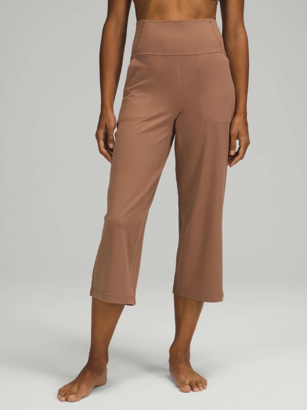 Lululemon ALIGN WIDE LEG CROP 23" Cacao Size 14